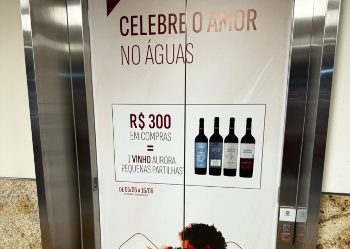 Dia dos Namorados em Brasília com vinho de brinde no Águas Claras Shopping