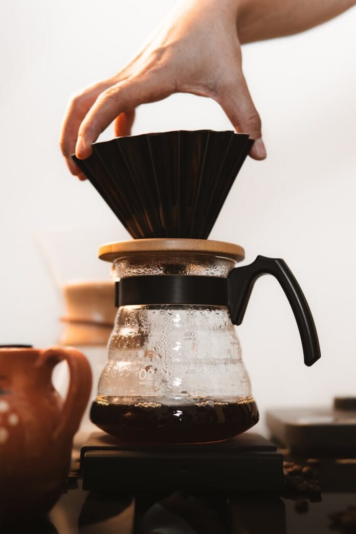 artisan drip coffee preparation process