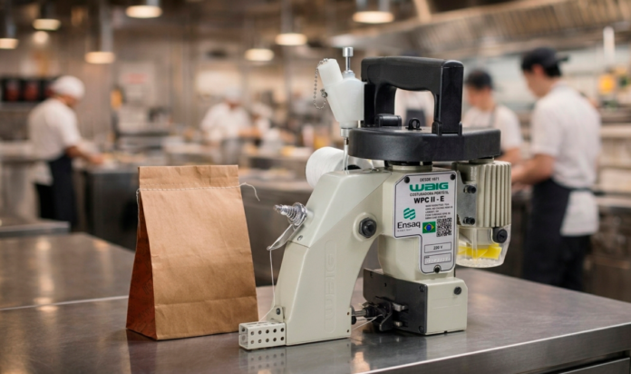 Costura de sacarias passa a ser usada no delivery