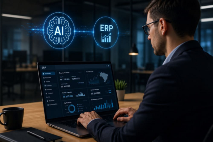 Uso de IA dobra em empresas brasileiras e impulsiona o ERP
