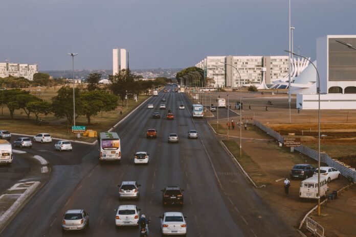 moving cars on the road