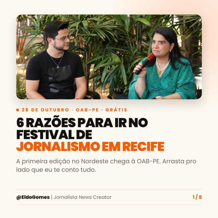 7 destaques do Festival de Jornalismo Recife 7 destaques do Festival de Jornalismo Recife